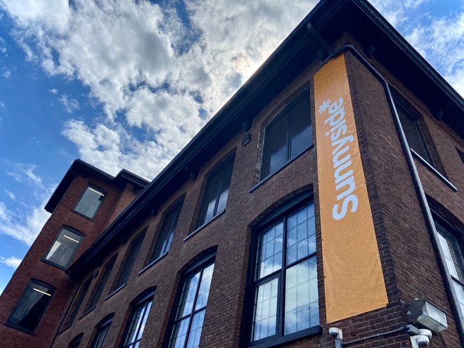 Sunnyside Cannabis is located on West Street in an industrial area of Fall River.