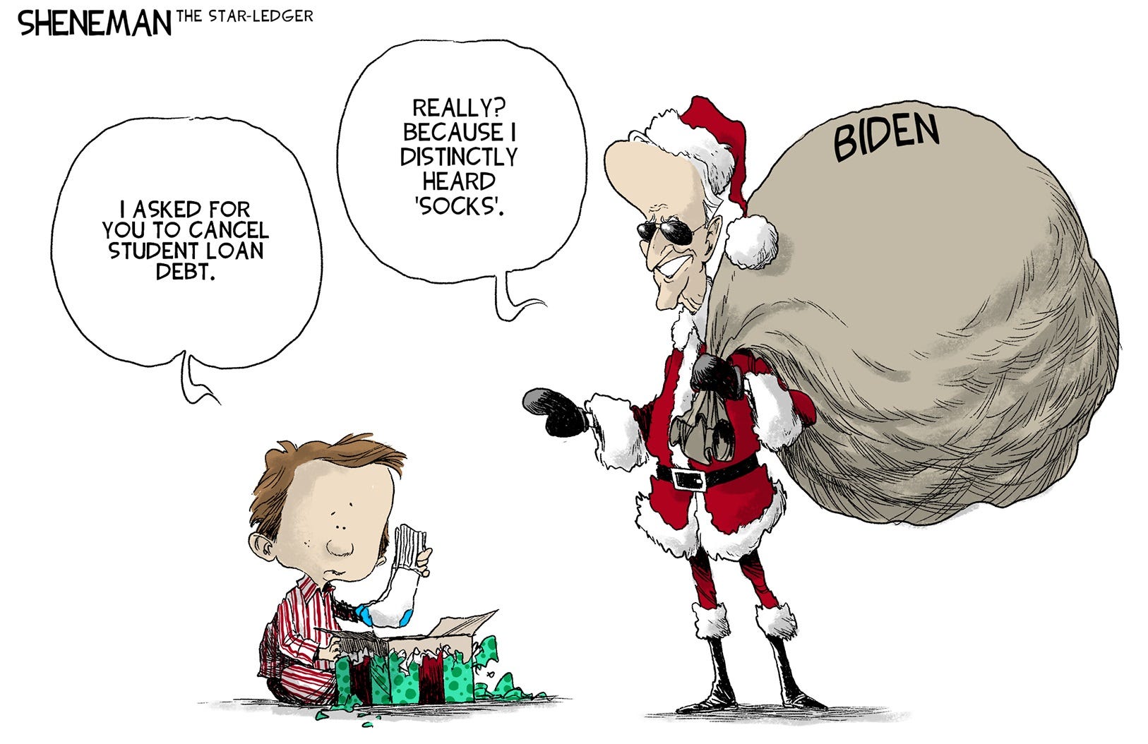Editorial cartoon, Dec. 20, 2021: Student loan debt Editorial cartoon, Dec. 20, 2021: Student loan debt