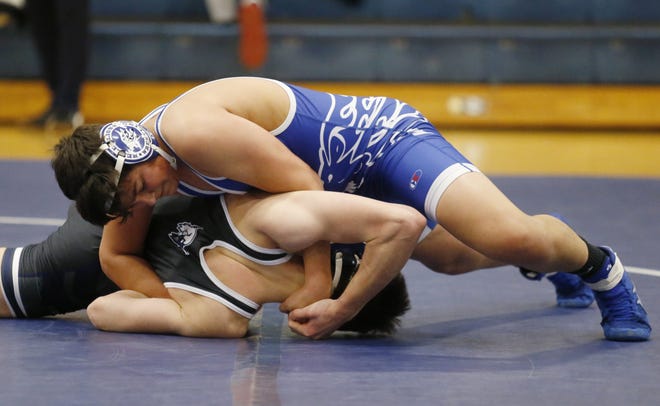 Junior Zeke Poulos is one of the top returnees for Bexley, which has seen its roster grow from 12 wrestlers last year to 21 this season, allowing the Lions to fill all 14 weight classes.