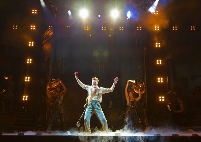 Nicholas Barasch performs as Orpheus in the North American tour of "Hadestown."