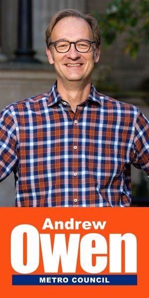Andrew Owen is running for the Louisville Metro Council 9th District seat in 2022.