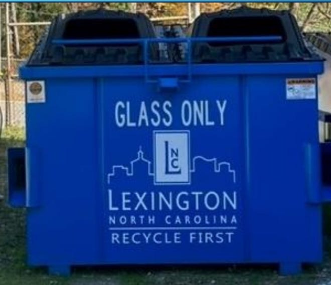 The City of Lexington has installed glass and cardboard recycling centers throughout the city