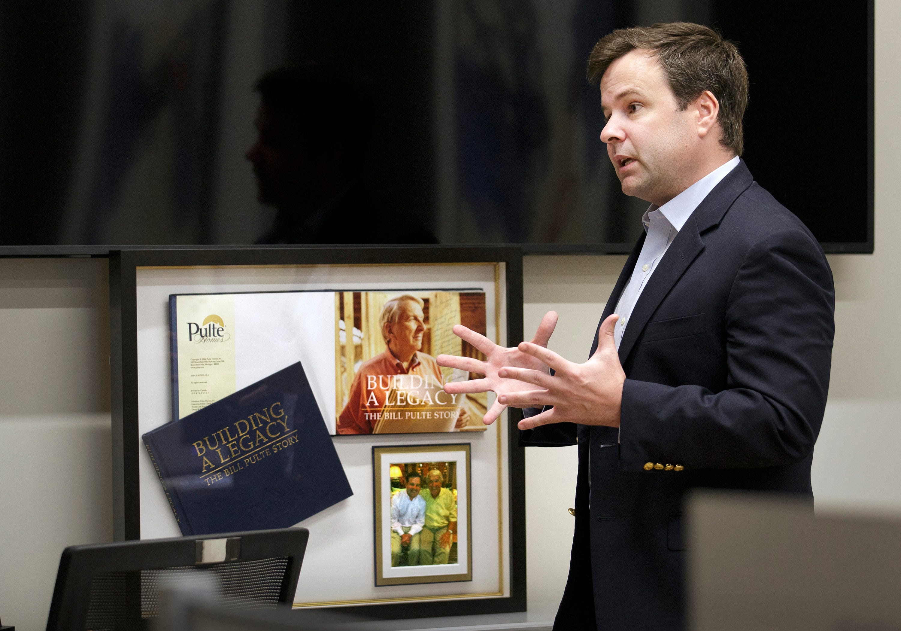 Bill Pulte is interviewed on Dec. 13, 2021, in his offices in Boca Raton, Florida. Pulte is known globally as a Twitter philanthropist. He has been a strong supporter of efforts to raise money for Oxford families.