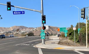 The Victoria Avenue bridge over Highway 126 in Ventura.