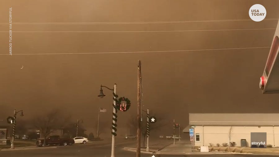 A day of wild weather slammed the central U.S. with strong winds and severe storms, causing major damage.