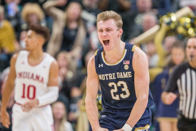 Senior guard/captain Dane Goodwin and Notre Dame get one more chance at Indiana on Saturday in the annual Crossroads Classic.