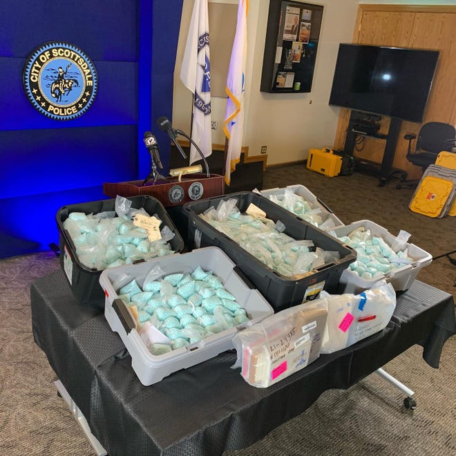 Scottsdale police and the DEA Phoenix Field Division seized a record 1.7 million fentanyl pills in Arizona.