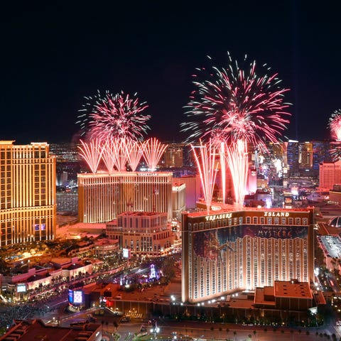 Las Vegas' annual fireworks show, America's Party,