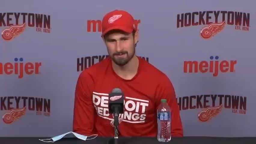 Detroit Red Wings’ Dylan Larkin: Hat trick was for his nana & grandma