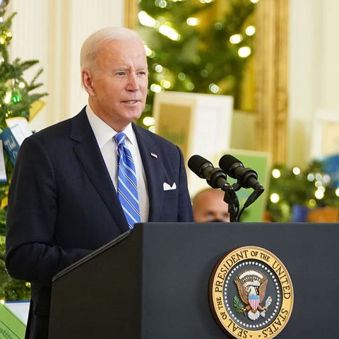 US President Joe Biden speaks during a Medal of Ho