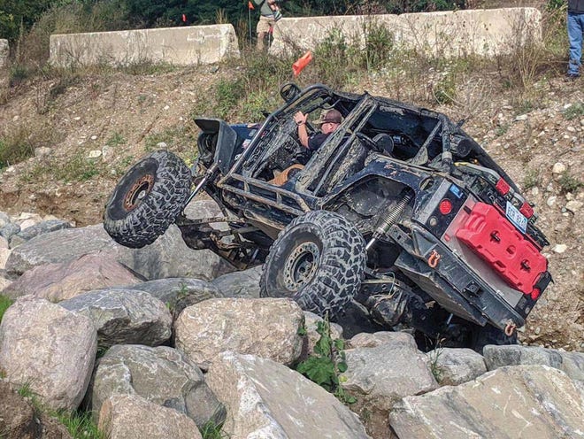 Rock 'n' roll. At Detroit 4fest, a participant tests his vehicle's capability. This weekend, a winter off-road event roars into Holly Oaks.