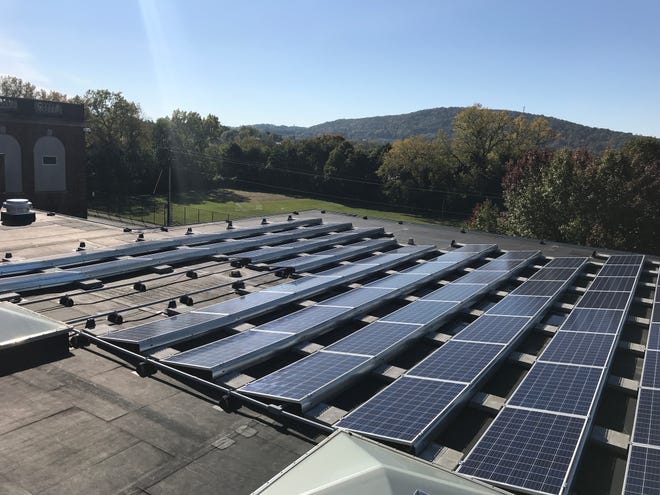 This photo taken in October shows a project in the Newburgh School District that is expected to reduce 60% in energy costs and generate about $1.5 million annual energy savings.