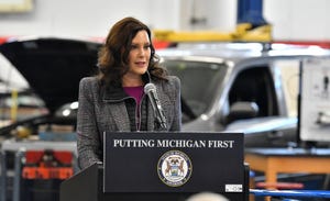Gubernur Gretchen Whitmer pada Desember 2021.