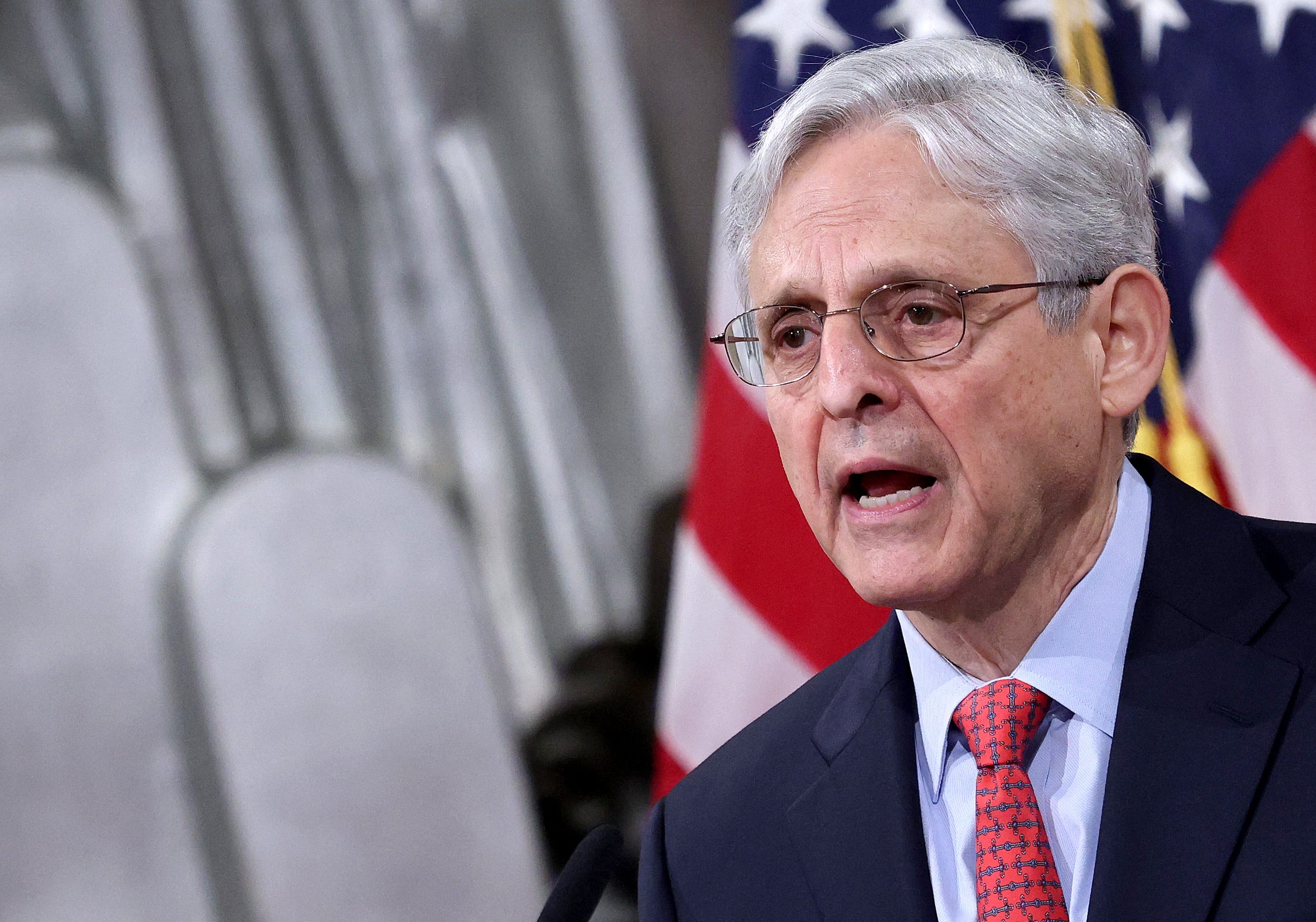 Attorney General Merrick Garland speaks during an event at the Justice Department on June 15, 2021 in Washington, DC. Garland addressed domestic terrorism during his remarks.