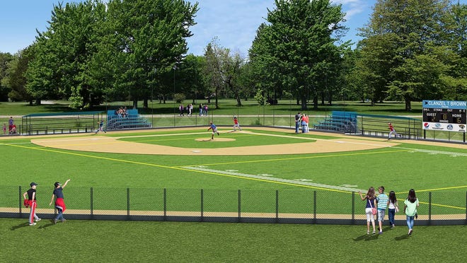 This is a rendering of part of the planned $1 million, 48,000-square-foot multipurpose sports complex at the Clanzel T. Brown Boys & Girls Club on Moncrief Road. The project will upgrade an existing baseball field and add multipurpose sports fields.