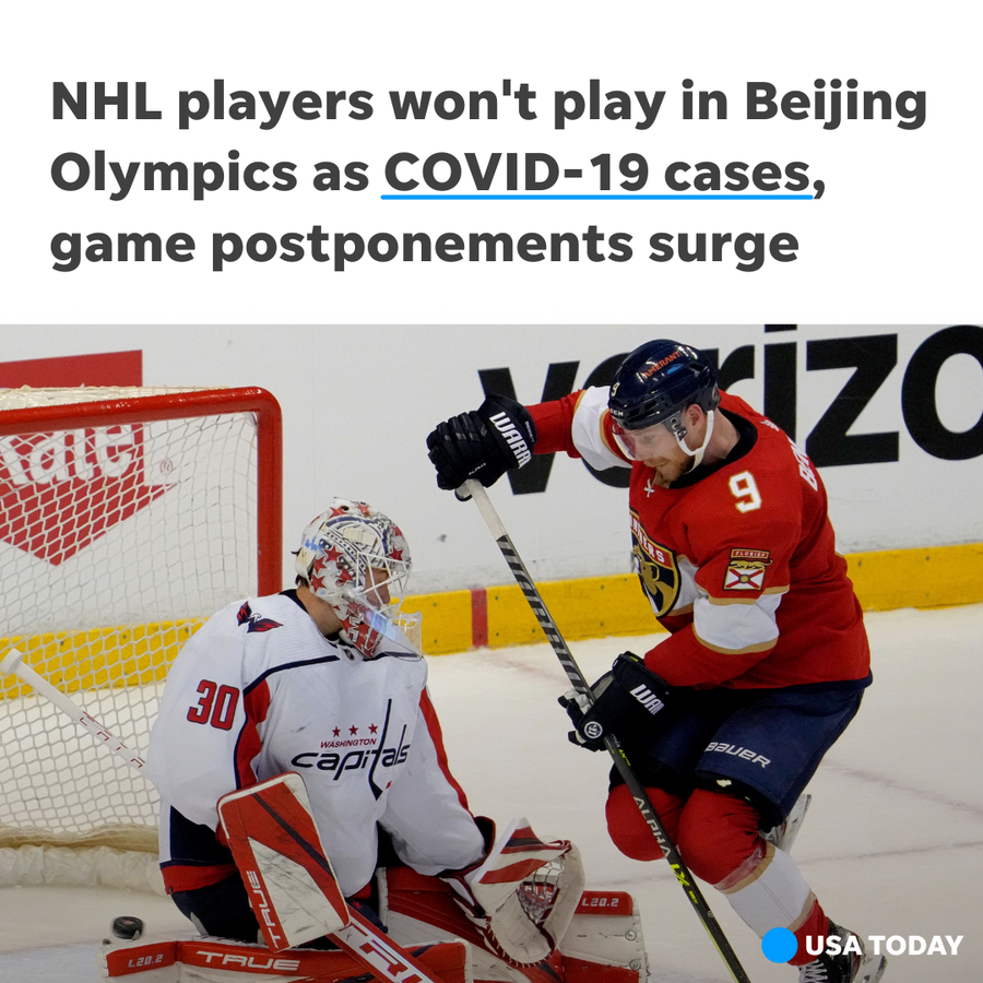 With COVID cases surging and NHL games being postponed, the league and players association are pulling the plug on NHL players attending the 2022 Winter Olympics.