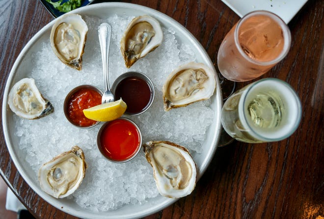 Oysters from B2 Bistro + Bar in Point Pleasant Beach.