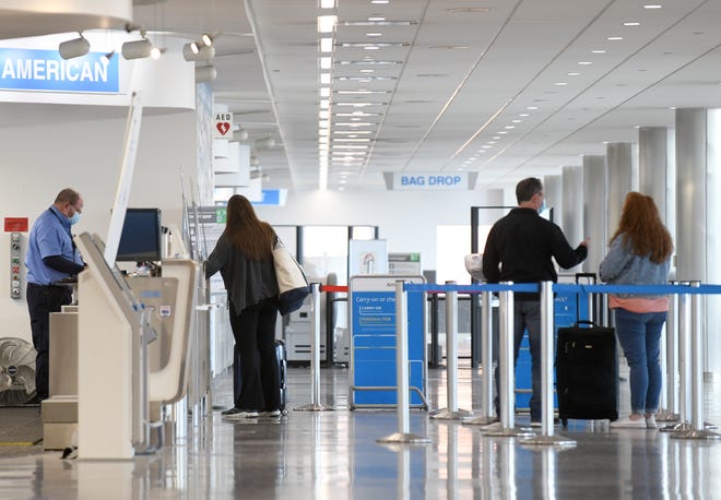 Holiday travel was relatively quiet Friday at Akron-Canton Airport.