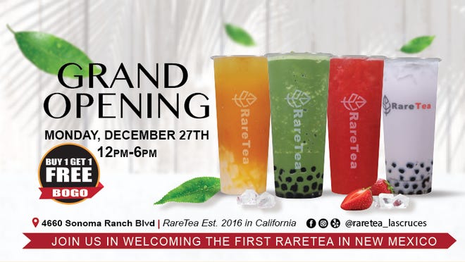 Rare Tea opened a new location in Las Cruces in December 2021 on Sonoma Ranch Boulevard.
