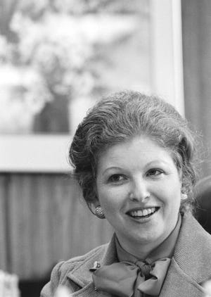 Sarah Weddington, general counsel at the Agriculture Department, smiles during an interview at her office in Washington on Aug. 31, 1978. Weddington, who at 26 successfully argued the landmark abortion rights case Roe v. Wade before the U.S. Supreme Court, died Sunday, Dec. 26, 2021. She was 76.