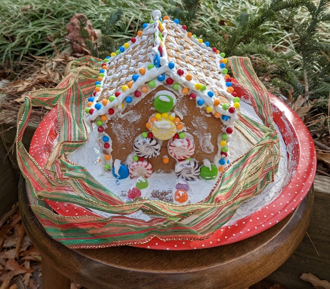 Our 2021 Gingerbread House.