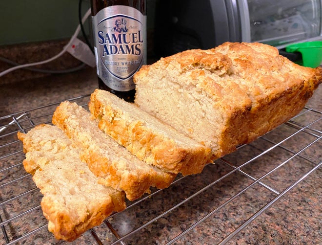 Beer bread, made with Samuel Adams Holiday White Ale.
