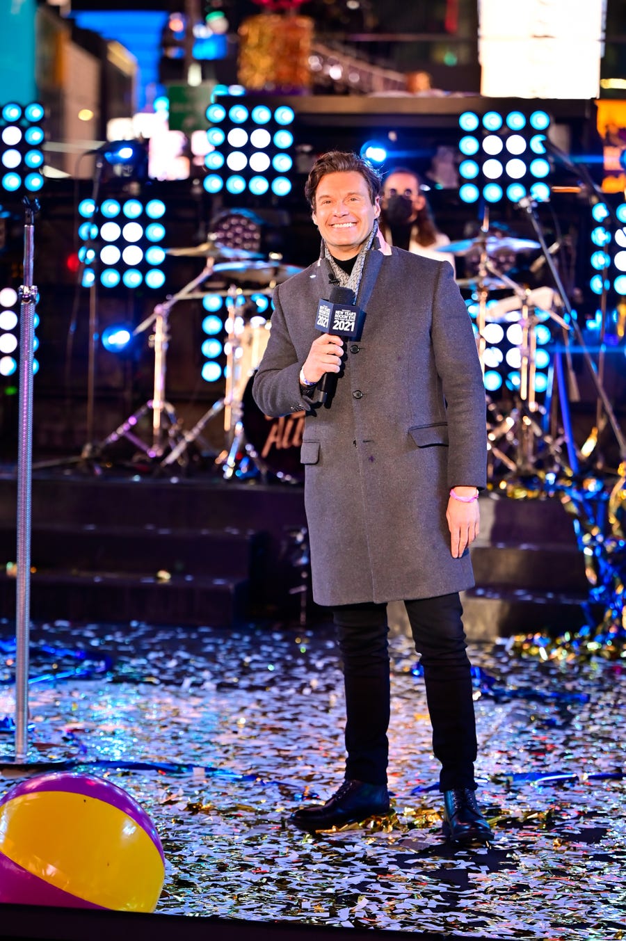 Ryan Seacrest welcomed 2021 in hosting "Dick Clark's New Year's Rockin' Eve with Ryan Seacrest."