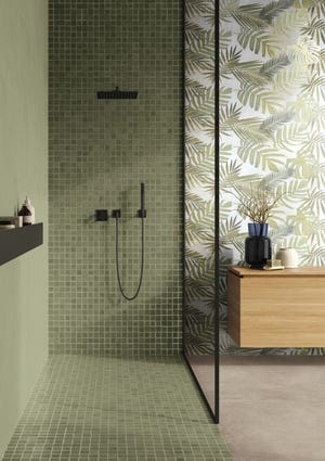Nature-inspired bathrooms will be a popular option for 2022.