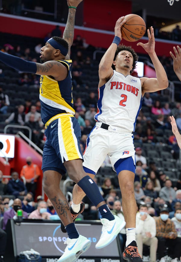 Pistons guard Cade Cunningham was the first Pistons player this season to enter the protocols, on Wednesday.