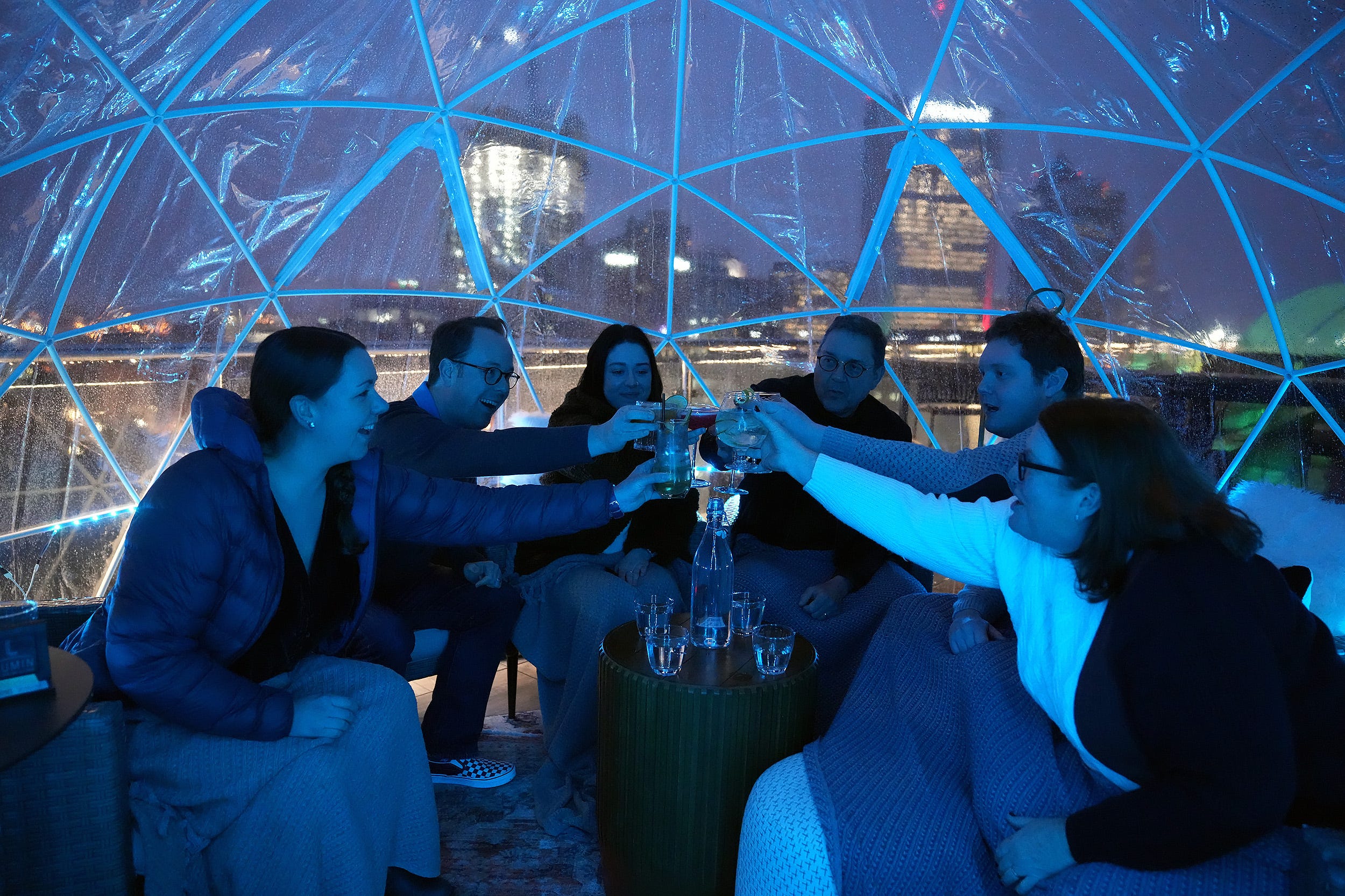 Restaurant igloos extend winter outdoor dining in Columbus