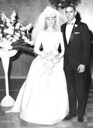 Karma and Charlie Auger, of Oklahoma City, were married Dec. 21, 1963, in Southern California.