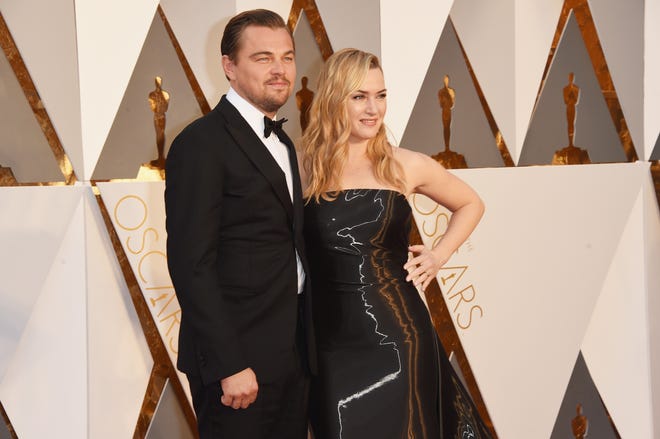 Kate Winslet has came a long way since starring in the 1997 film 'Titantic' with Leonardo DiCaprio. The pair are pictured at the 88th Annual Academy Awards at Hollywood & Highland Center on Feb. 28, 2016 in California.