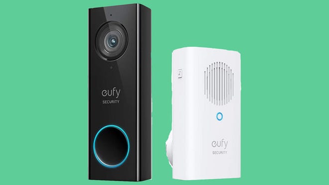 Eufy's video doorbell not only lets you know when someone is at your door, but also shows video of who specifically is stopping by.
