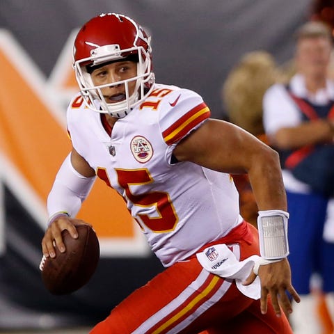 Chiefs QB Patrick Mahomes (15) will take on the Be