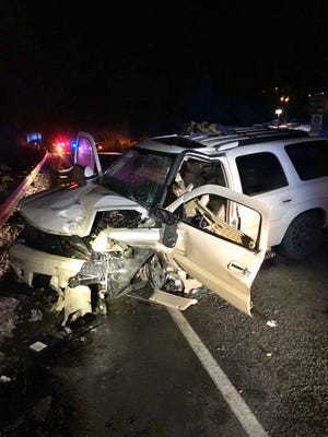 One person was killed in a crash on Highway 305 on New Year's Eve.