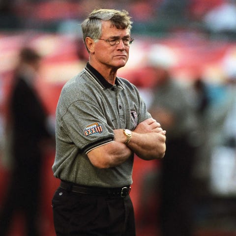 Atlanta Falcons head coach Dan Reeves prior to the