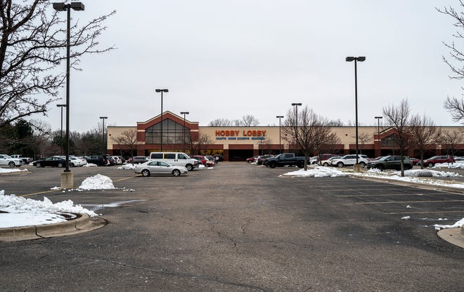 The site planned for the new Consumers Credit Union in the parking lot across from Hobby Lobby shown here on Thursday, Dec. 30, 2021.