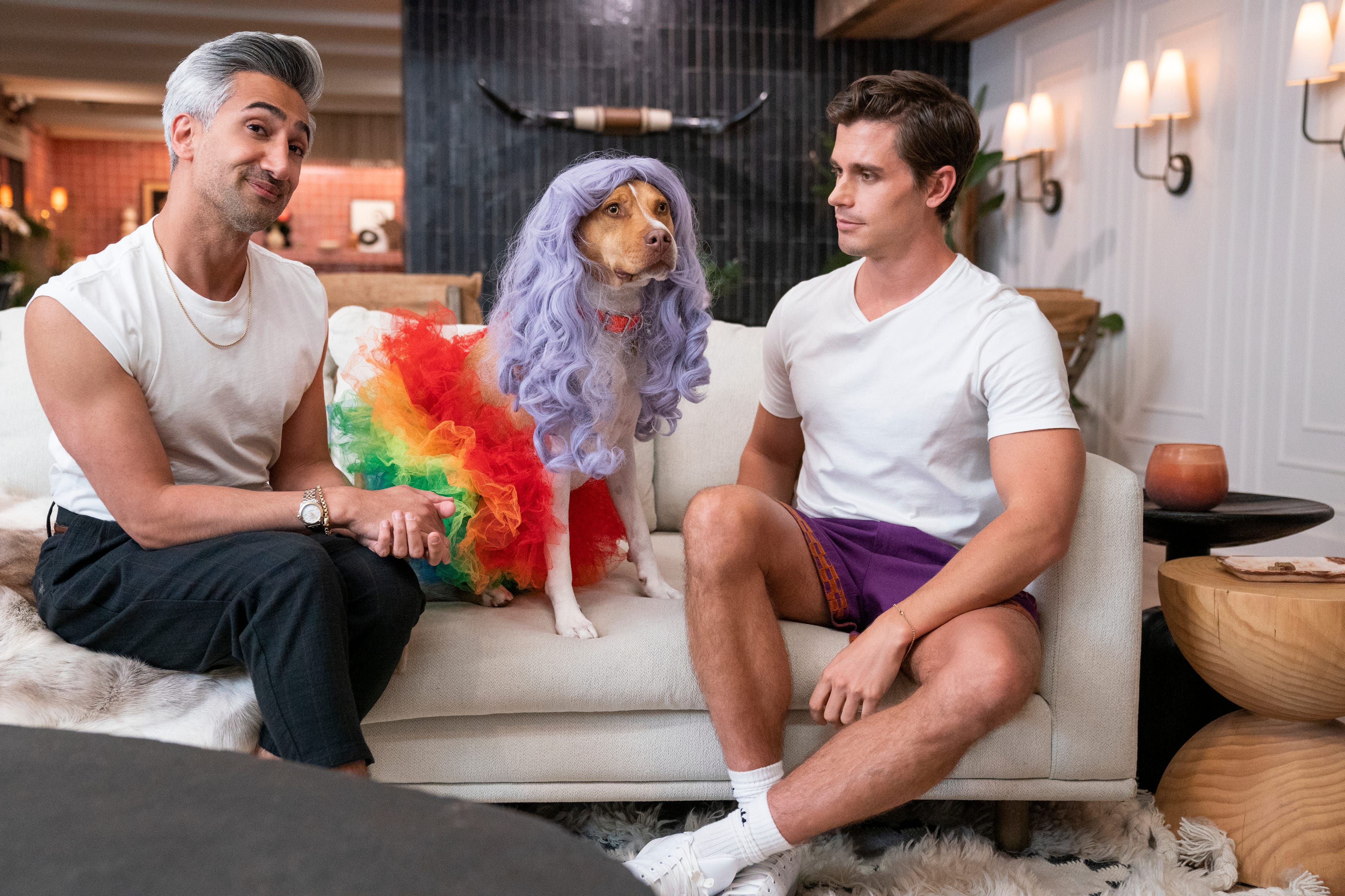 Queer eye for the straight guy austin 3 On "Queer Eye," Tan France, left, and Antoni Porowski hang out with Neon the dog, a pet that Porowski adopted in Austin.