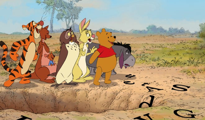Tigger (from left), Kanga, Roo, Owl, Rabbit, Winnie the Pooh and Eeyore will still be Disney characters. But Disney won't have them exclusively.