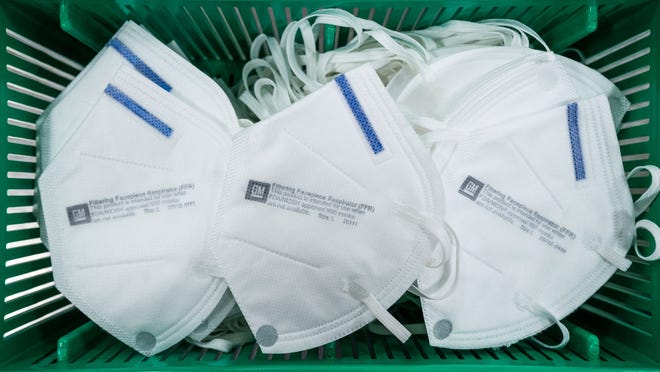 N95 masks, like these from GM, offer strong protection against the COVID-19 virus.
