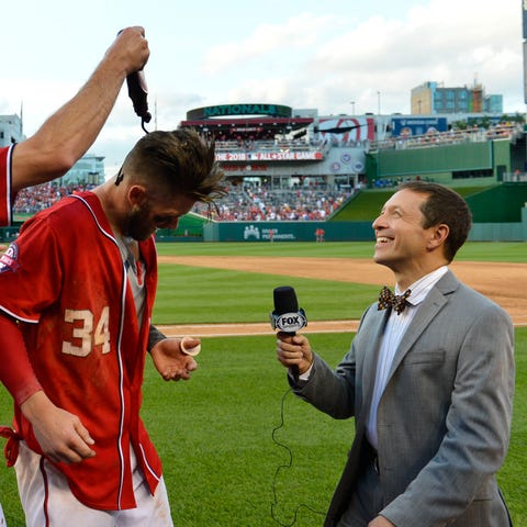 Ken Rosenthal interviews Bryce Harper as pitcher M