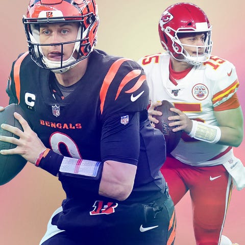 Joe Burrow (9) and the Bengals got the best of Pat