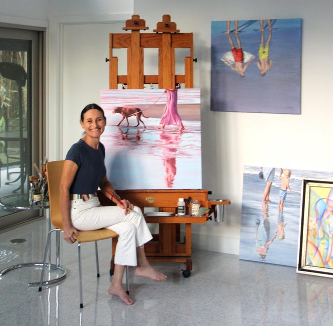 Paraguay-born artist Rosana Casco McIntosh is pictured in her Neptune Beach studio.