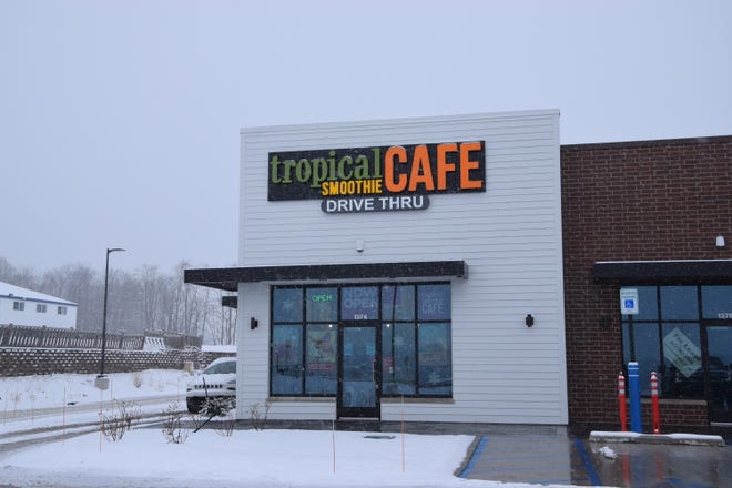 Tropical Smoothie Cafe, at the Victories Square complex in Petoskey, is pictured here. The restaurant opened Dec. 6.
