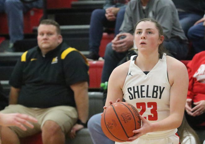 Shelby's Olivia Baker was voted the Mansfield News Journal Female Athlete of the Week.