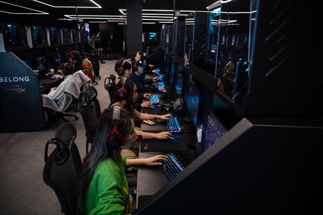 Belong Gaming, located inside the CoolSprings Galleria mall in Franklin, holds 48 bookable gaming stations for online gaming.