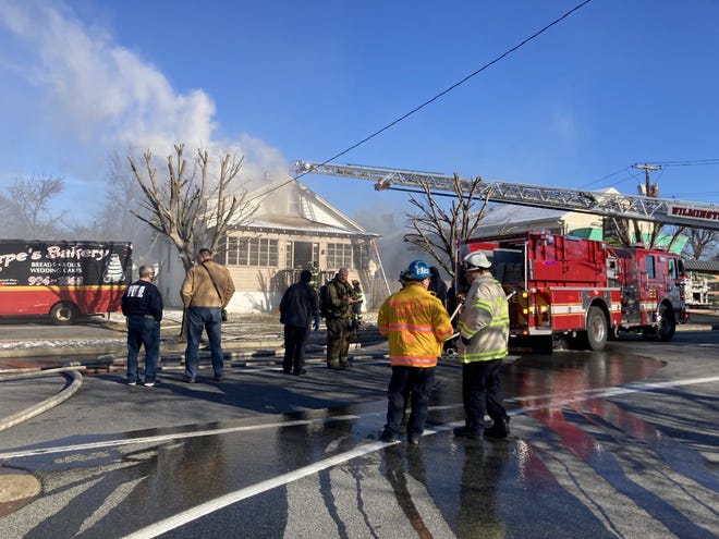 Elsmere Fire Company extinguished a fire that caused $100,000 in damages to Serpe's Bakery's storage building on Jan. 5, 2022.