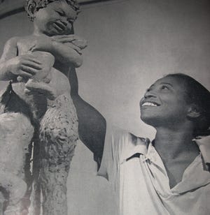 A 1930s Life magazine photo shows sculptor Augusta Savage, who was included in an article about Black artists of the time. The Green Cove Springs native died in 1962.