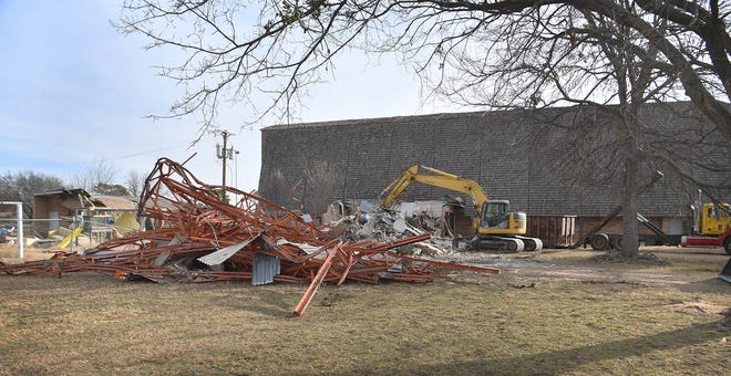 Demolition has begun on the former All Saints Episcopal Church at 2606 Southwest Parkway.