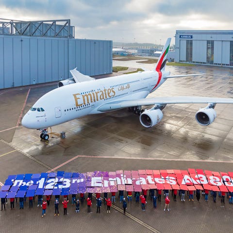 Emirates takes delivery of its 123rd -- and final 